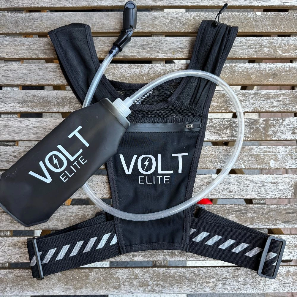 Chaleco para correr Volt con red de hidratación