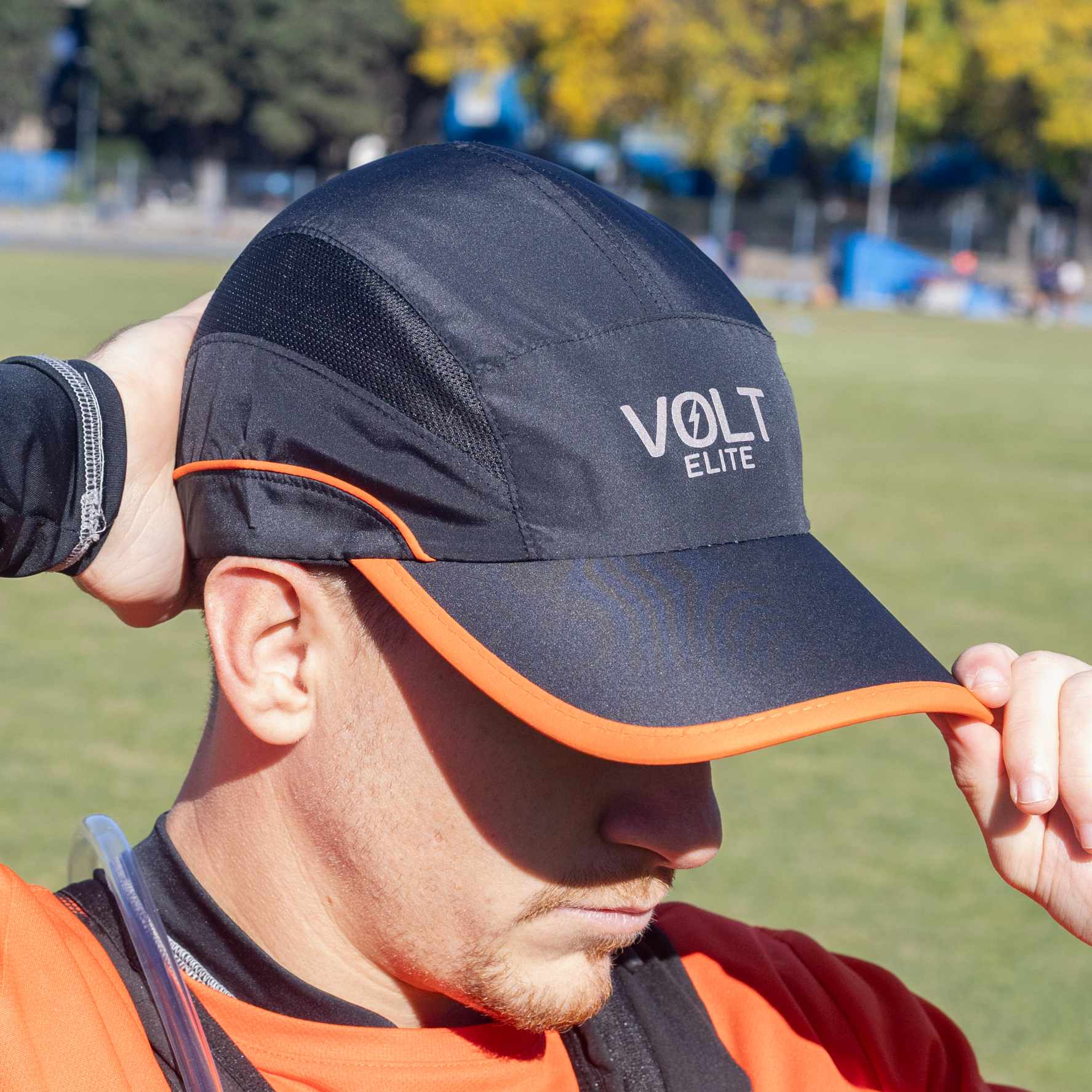 Chaleco para correr Volt con red de hidratación