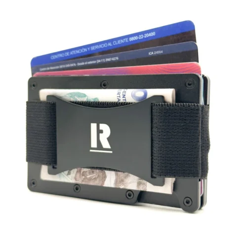 Billetera Ragnak Blacky con correa y tarjetas
