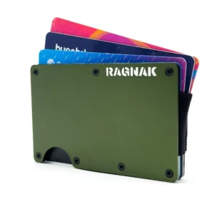 Billetera Ragnak Matte Green con tarjetas