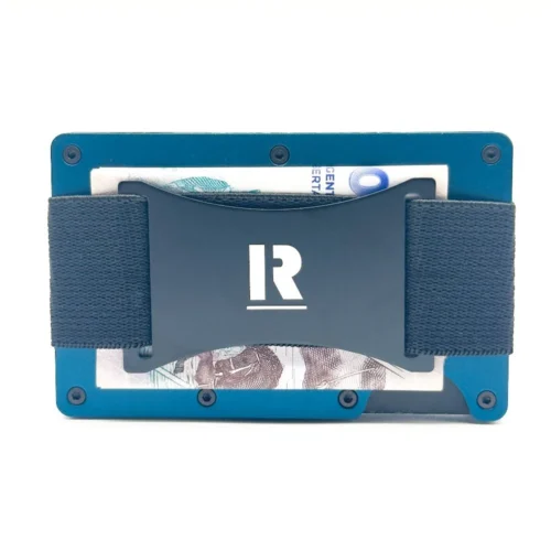 Billetera Ragnak Navy Blue con correa