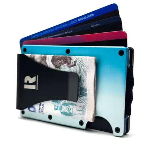 Billetera Ragnak Silver con clip y tarjetas
