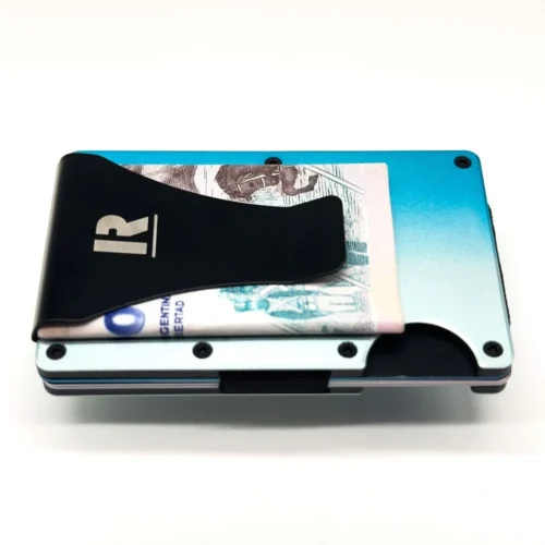 Billetera Ragnak Silver con clip y billetes