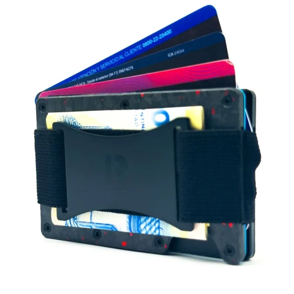 Billetera Red Moon con correa y tarjetas