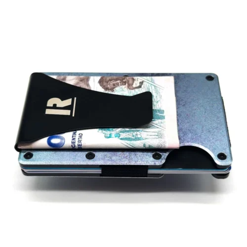 Billetera Ragnak Stone con clip y billetes