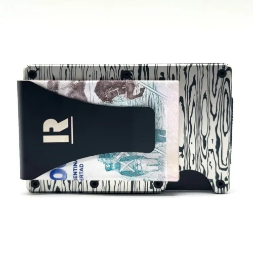 Billetera Ragnak Zebra con clip