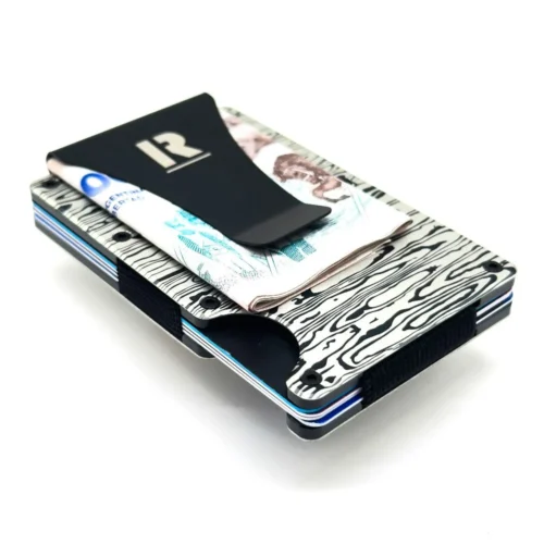 Billetera Ragnak Zebra con clip de perfil