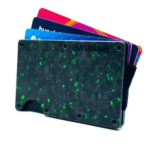 Billetera Green Moon con tarjetas