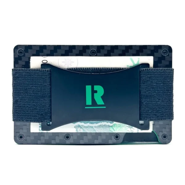 Billetera Ragnak Green Forest Carbon con correa