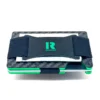 Billetera Ragnak Green Forest Carbon con correa y billetes