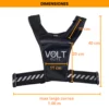 Dimensiones del chaleco Volt