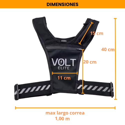 Dimensiones del chaleco Volt