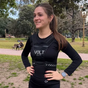 Chaleco para correr Volt foto mujer