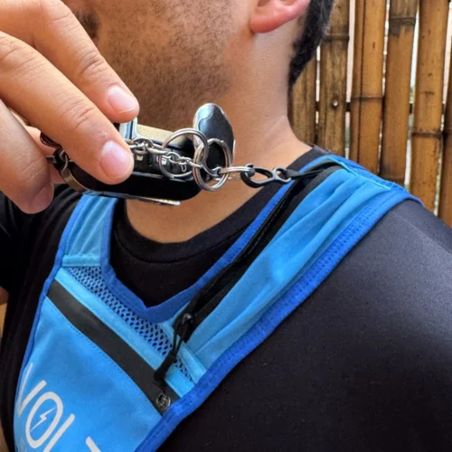 Chaleco Volt Azul gancho llaves