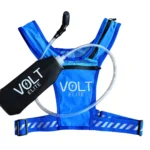 Kit de Carrera Azul (chaleco + botella)