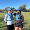 Chaleco azul hombre y mujer