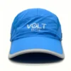 Gorra running azul visera curva
