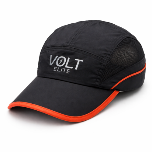Gorra running negra Volt portada